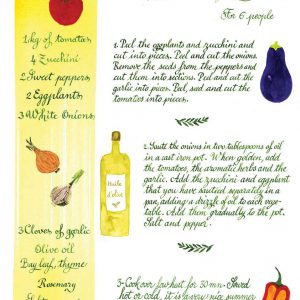 Recette de la ratatouille en anglais